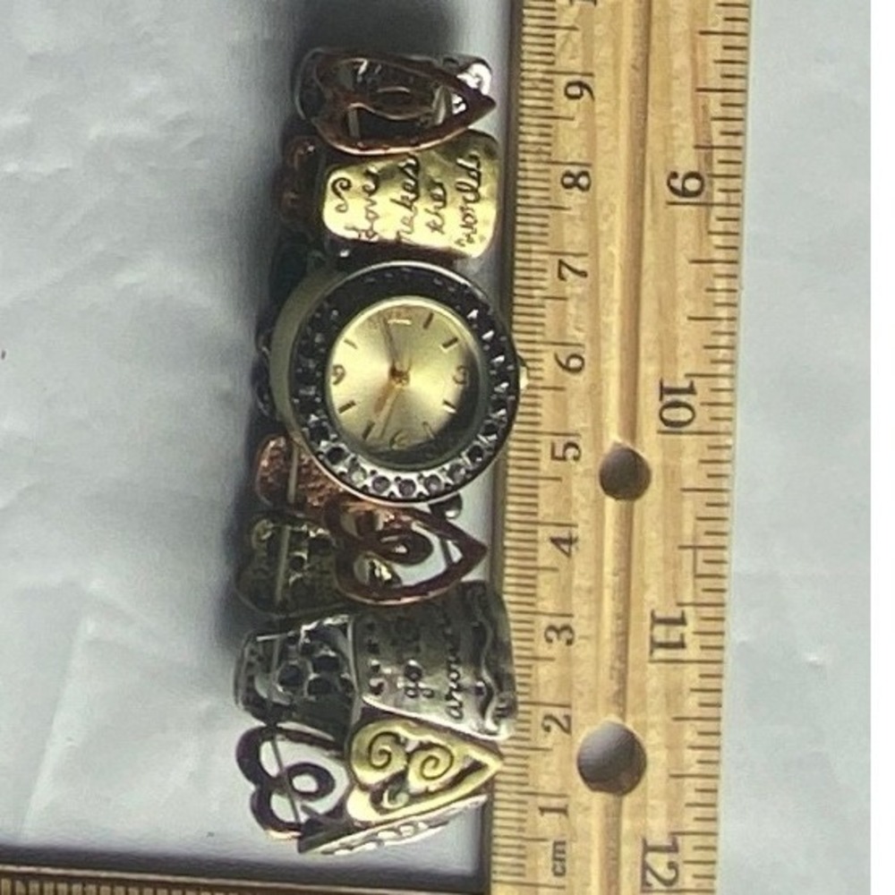 Womens‎ Vintage Silver Tone Metal Charm Bracelet Watch